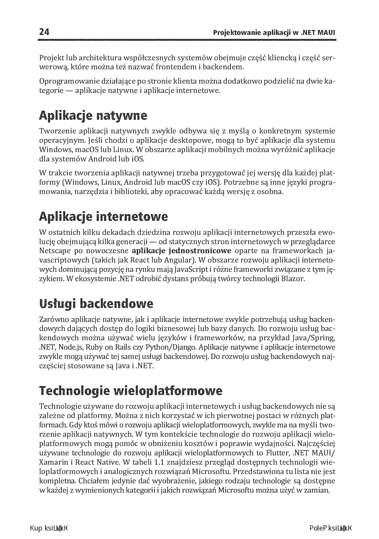 Fragment „Projektowanie aplikacji w .NET MAUI. Jak budować doskonałe interfejsy użytkownika dla aplikacji wieloplatformowych” — strona 12 z 30