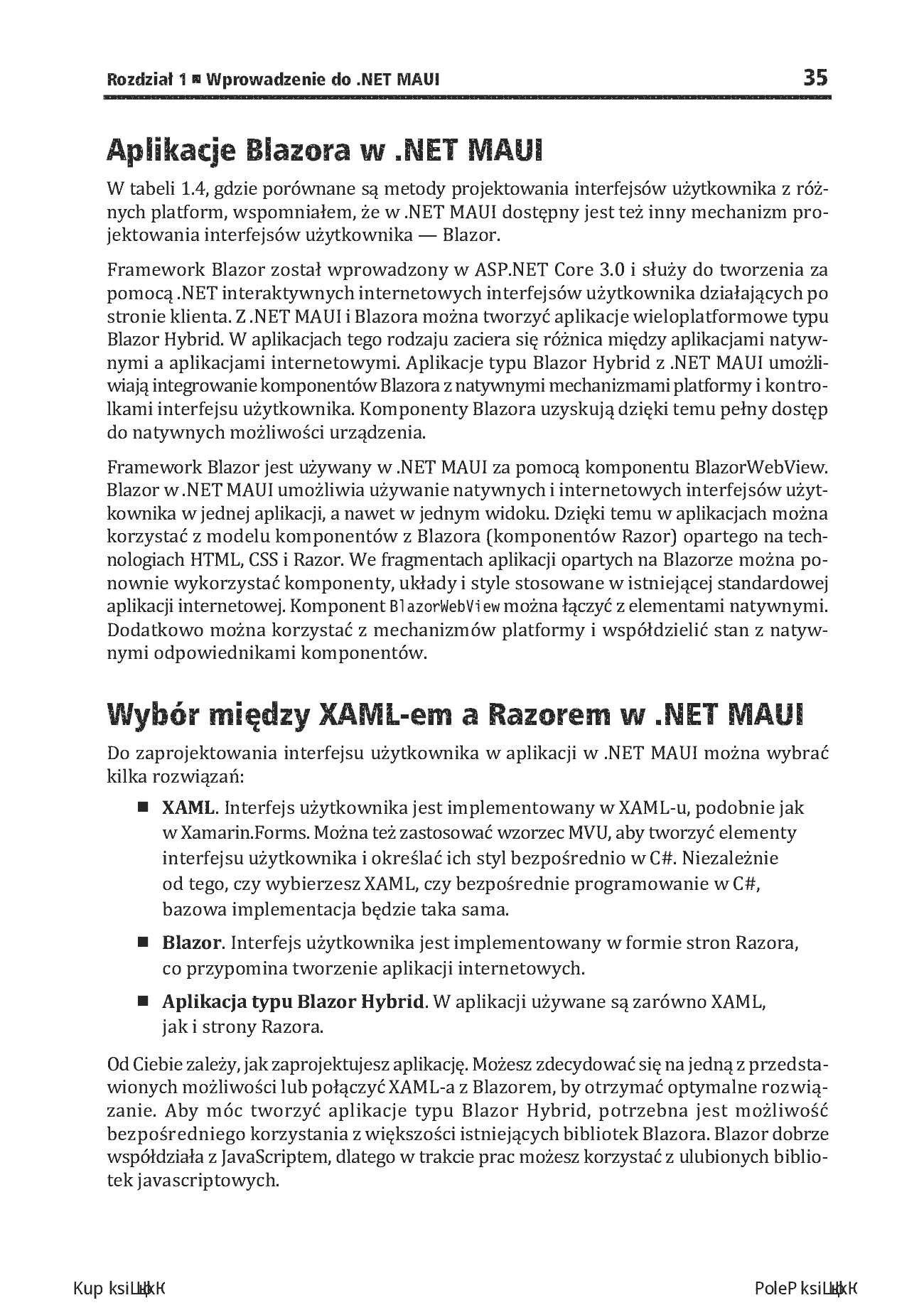 Fragment „Projektowanie aplikacji w .NET MAUI. Jak budować doskonałe interfejsy użytkownika dla aplikacji wieloplatformowych” — strona 23 z 30