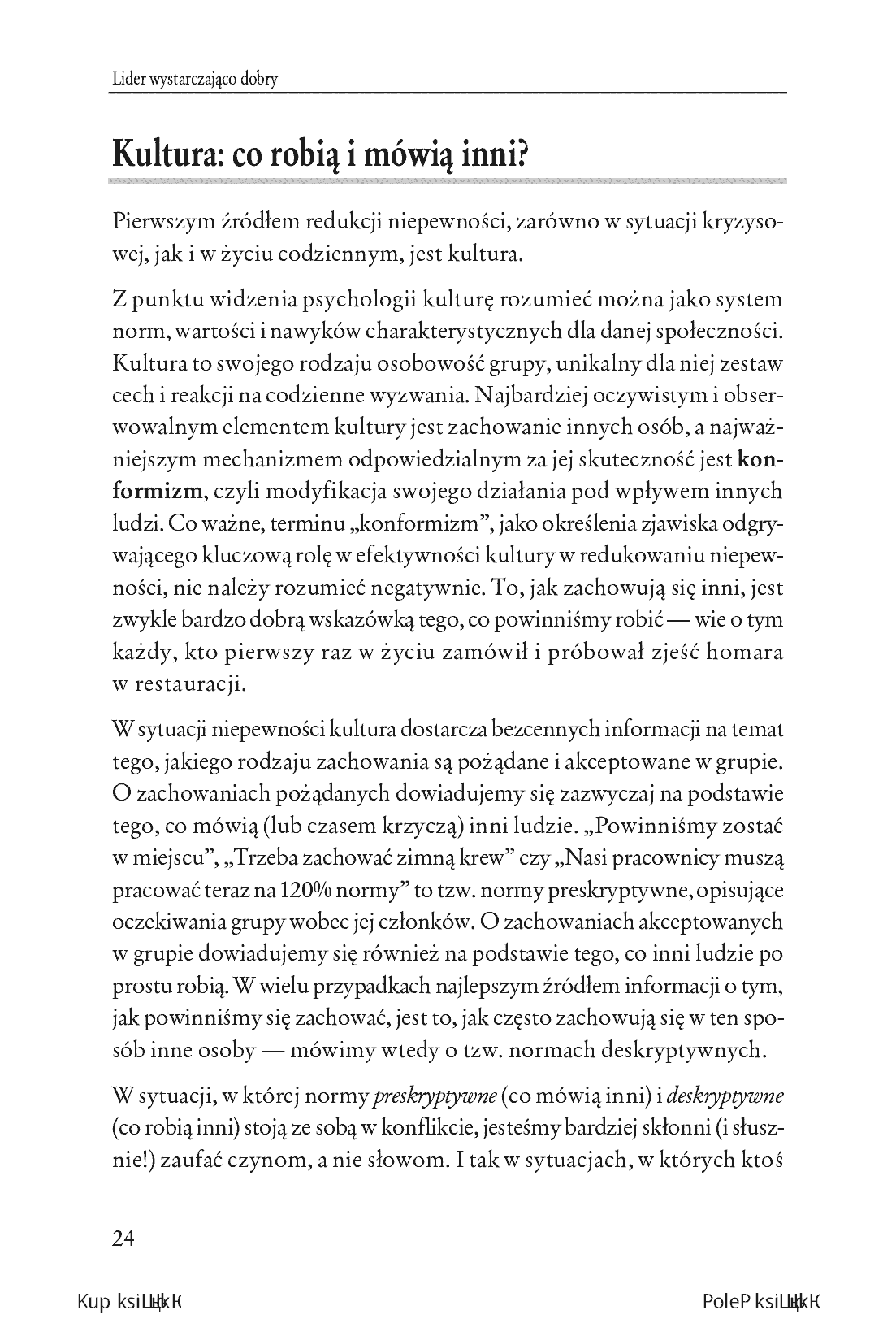 Fragment „Lider wystarczająco dobry. 12 lekcji autentycznego przywództwa na czasy niepewności” — strona 8 z 18