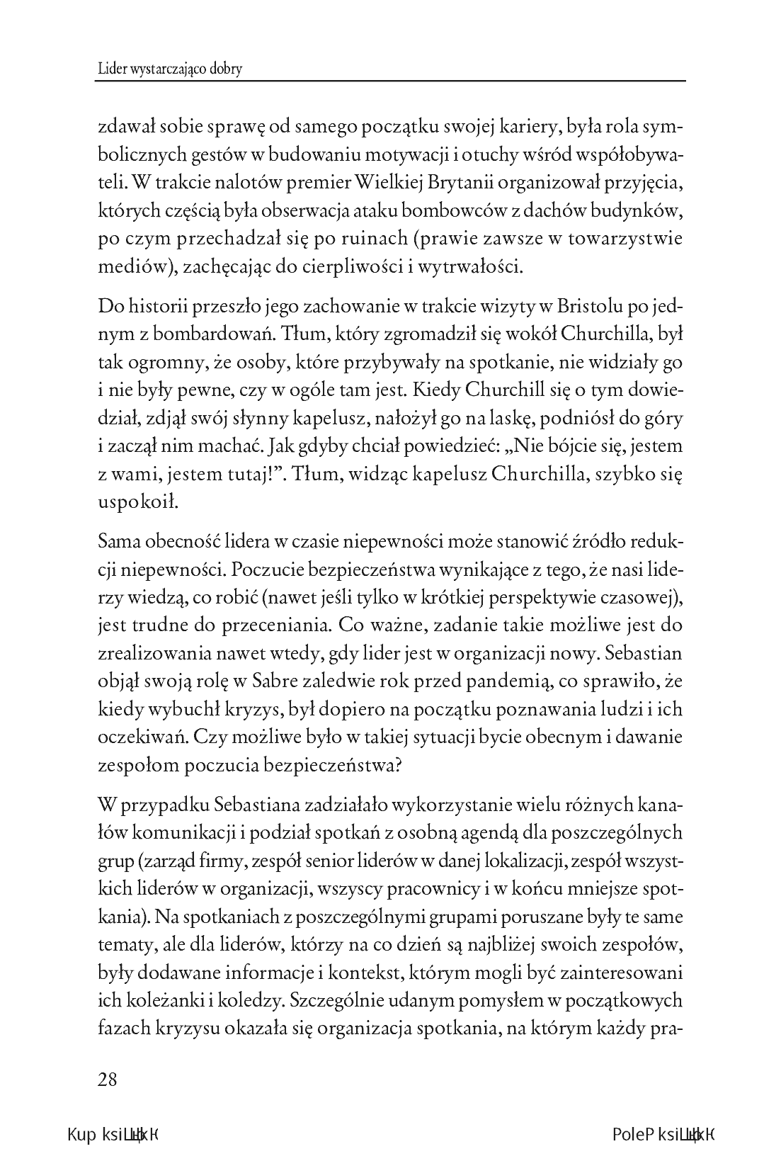 Fragment „Lider wystarczająco dobry. 12 lekcji autentycznego przywództwa na czasy niepewności” — strona 12 z 18