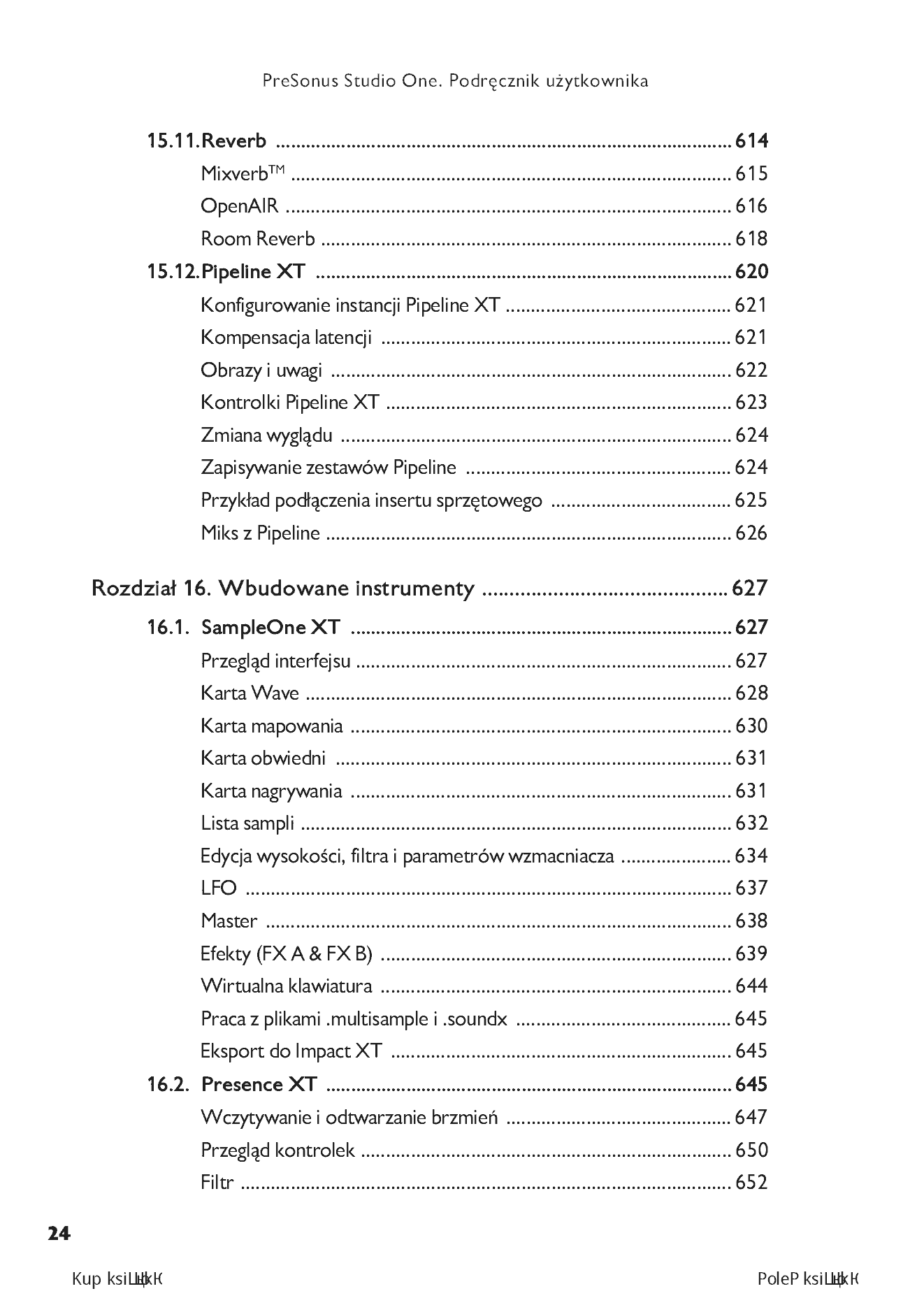 Fragment „PreSonus Studio One. Podręcznik użytkownika” — strona 24 z 30