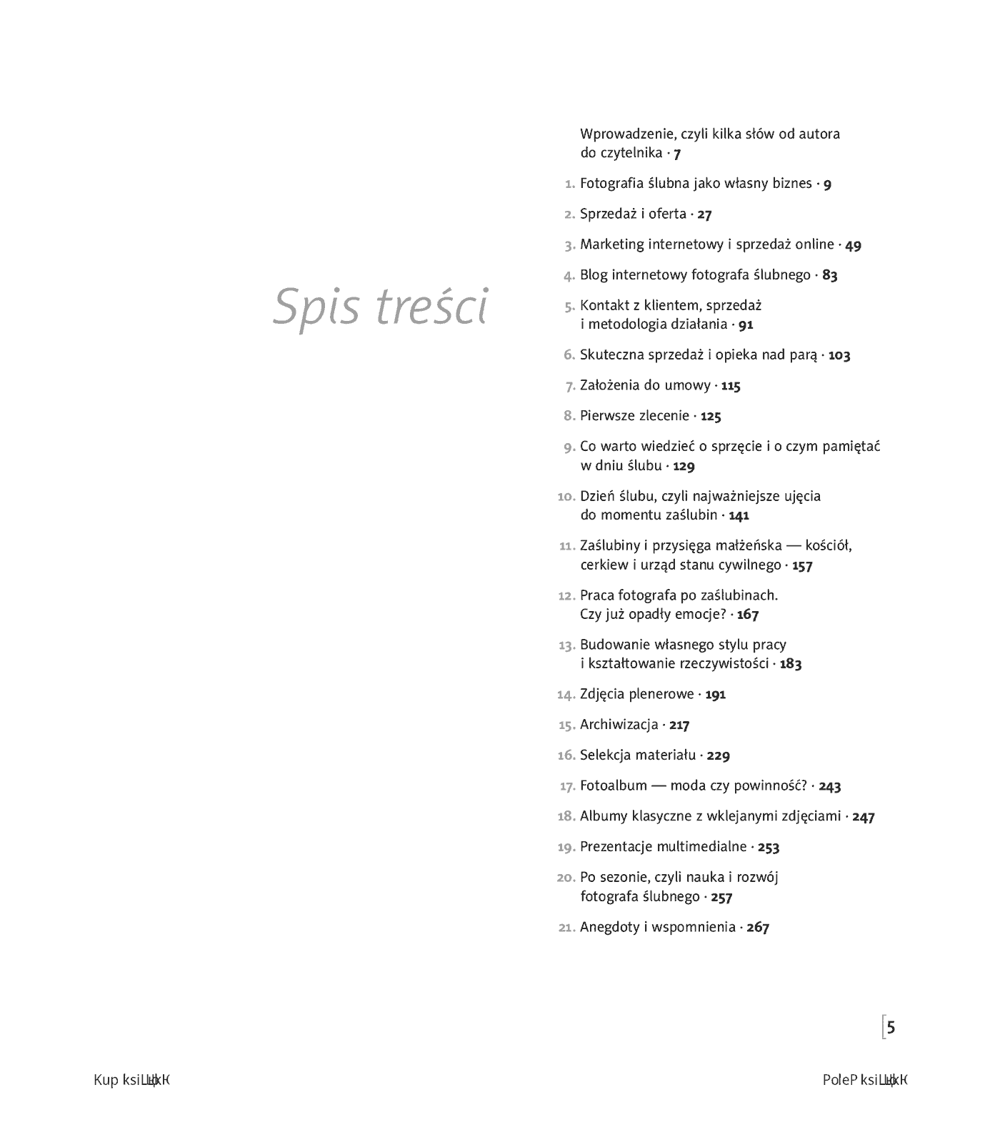 Fragment „Profesjonalna fotografia ślubna. Od perfekcyjnego warsztatu do dochodowego biznesu. Wydanie II zmienione” — strona 3 z 12