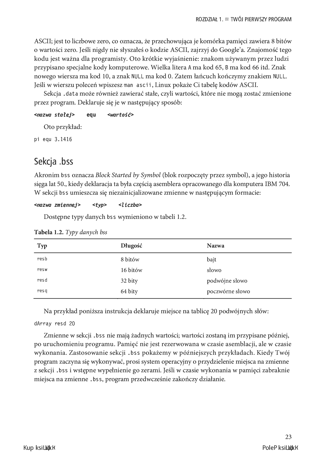 Fragment „Programowanie w asemblerze x64. Od nowicjusza do znawcy AVX” — strona 15 z 24