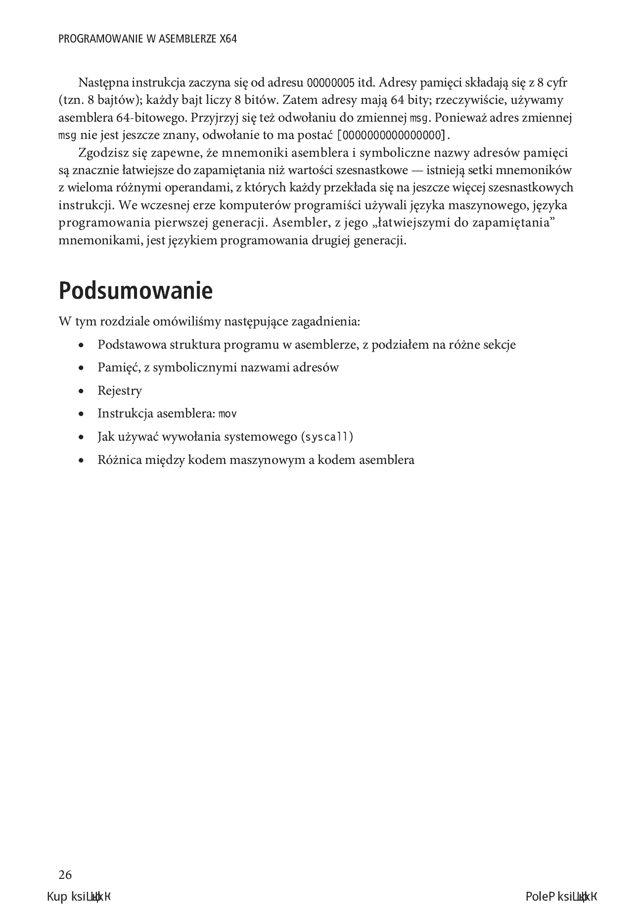 Fragment „Programowanie w asemblerze x64. Od nowicjusza do znawcy AVX” — strona 18 z 24