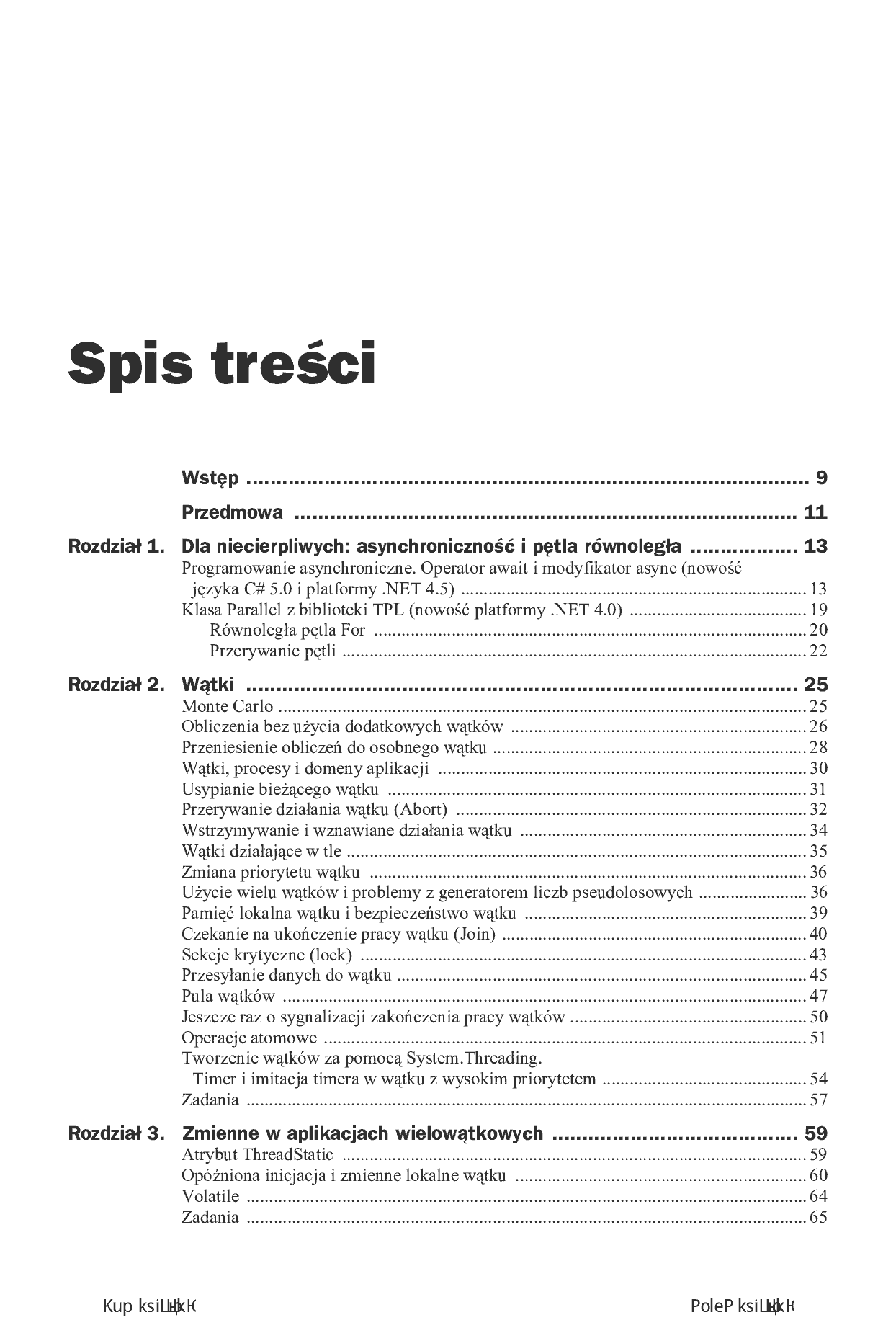 Fragment „Programowanie równoległe i asynchroniczne w C# 5.0” — strona 3 z 30