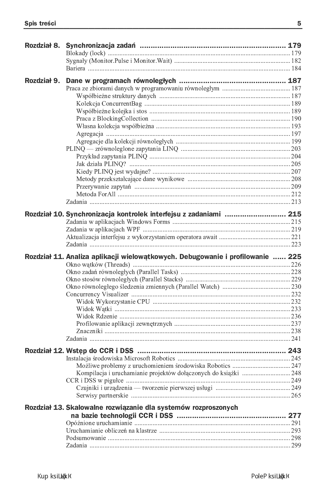 Fragment „Programowanie równoległe i asynchroniczne w C# 5.0” — strona 5 z 30