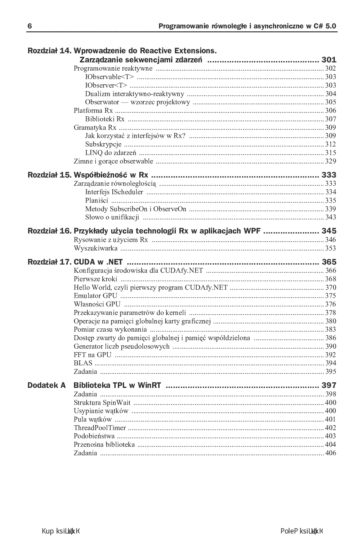Fragment „Programowanie równoległe i asynchroniczne w C# 5.0” — strona 6 z 30