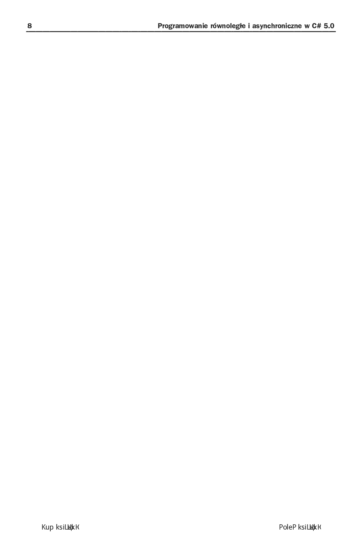 Fragment „Programowanie równoległe i asynchroniczne w C# 5.0” — strona 8 z 30