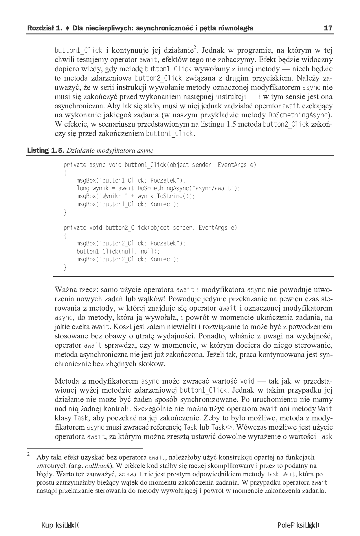 Fragment „Programowanie równoległe i asynchroniczne w C# 5.0” — strona 13 z 30