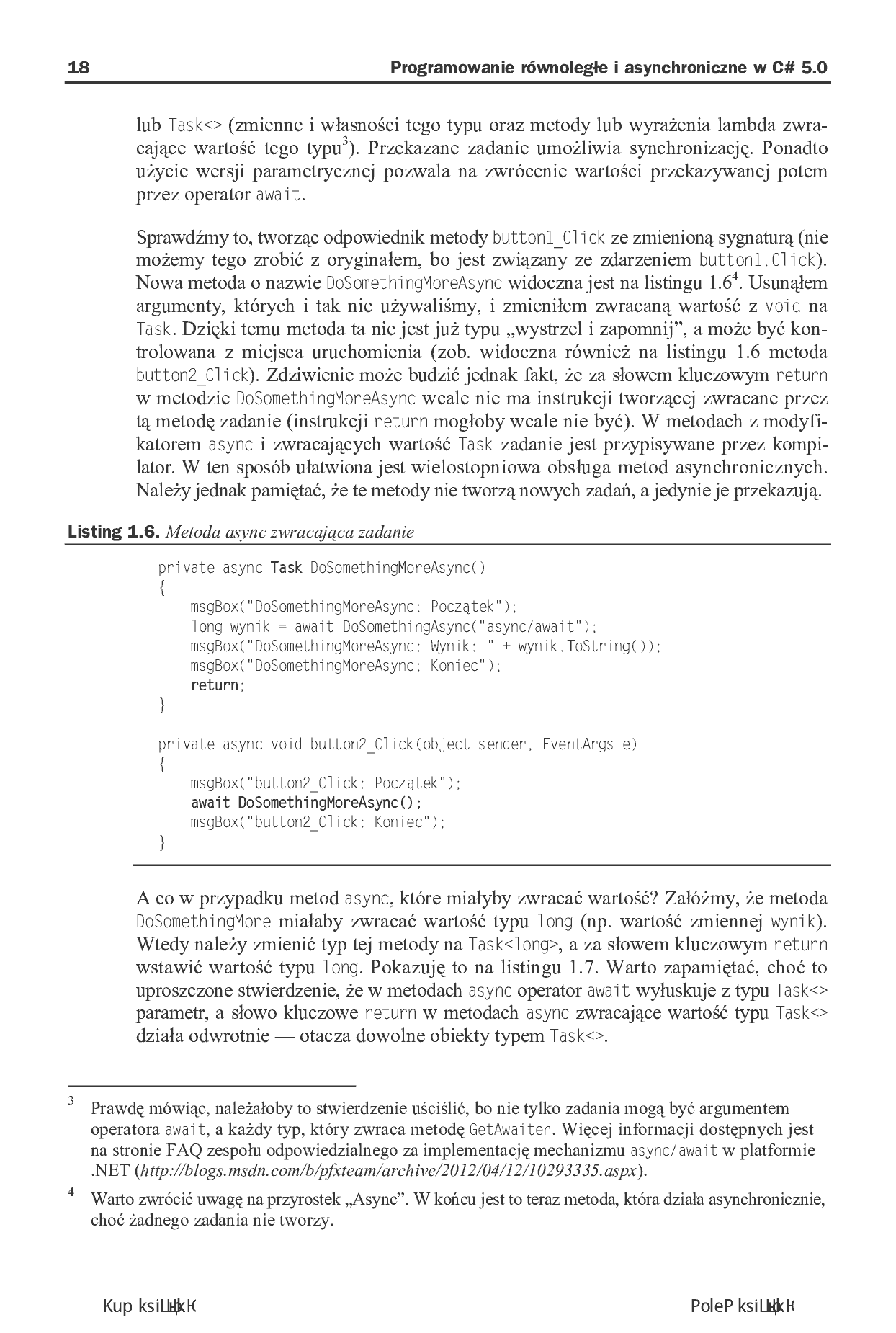 Fragment „Programowanie równoległe i asynchroniczne w C# 5.0” — strona 14 z 30