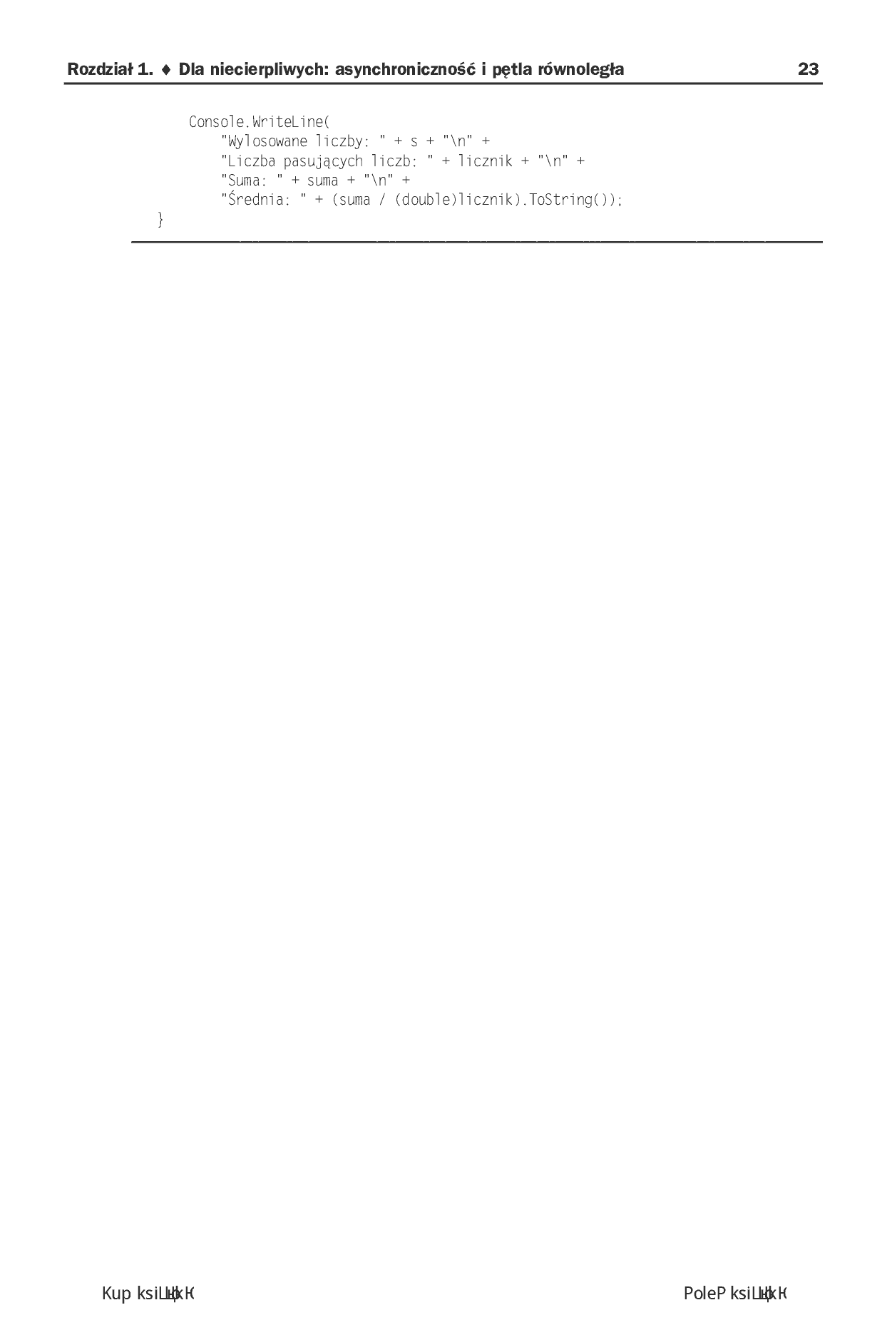 Fragment „Programowanie równoległe i asynchroniczne w C# 5.0” — strona 19 z 30