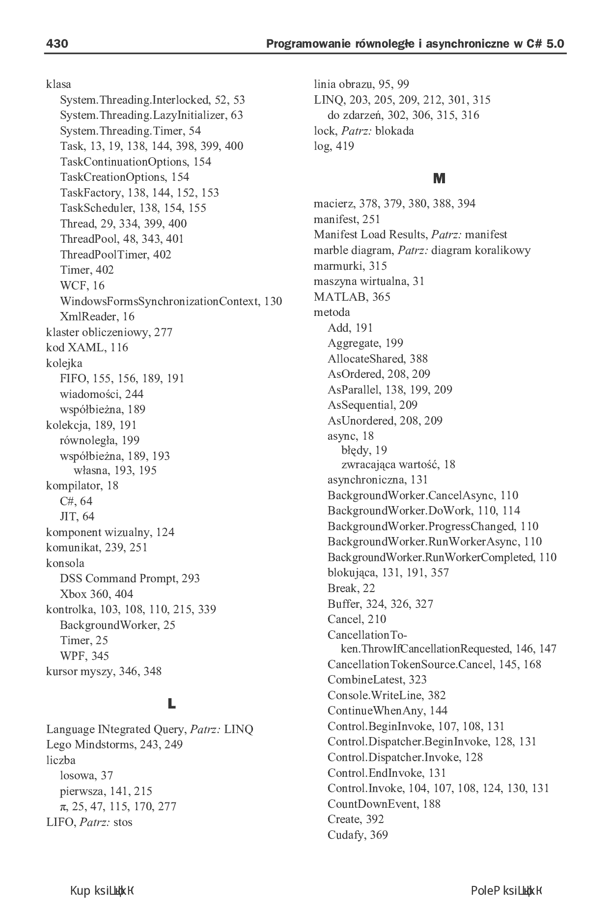 Fragment „Programowanie równoległe i asynchroniczne w C# 5.0” — strona 24 z 30