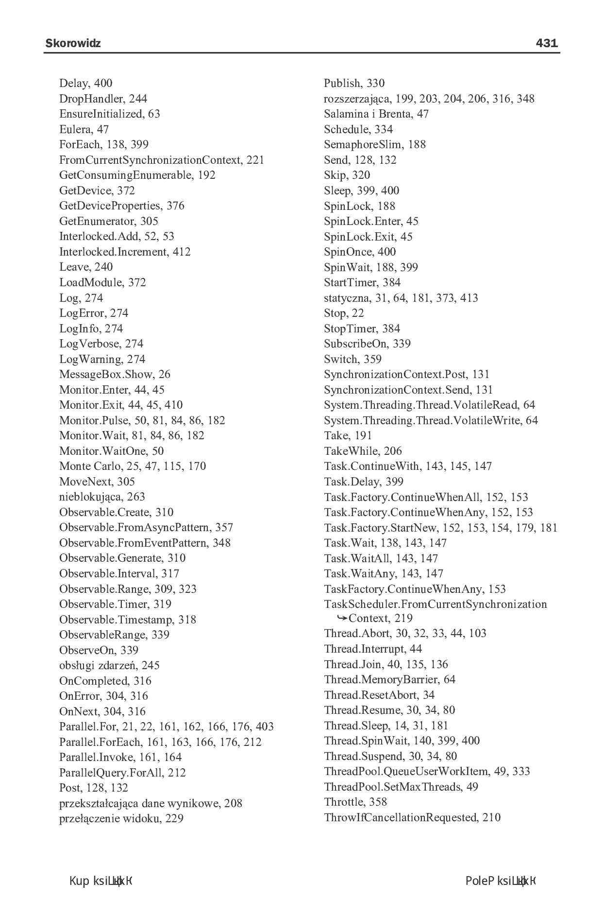 Fragment „Programowanie równoległe i asynchroniczne w C# 5.0” — strona 25 z 30