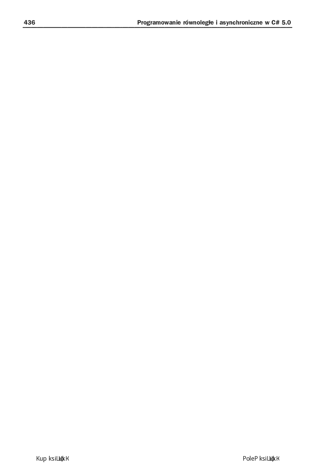Fragment „Programowanie równoległe i asynchroniczne w C# 5.0” — strona 30 z 30