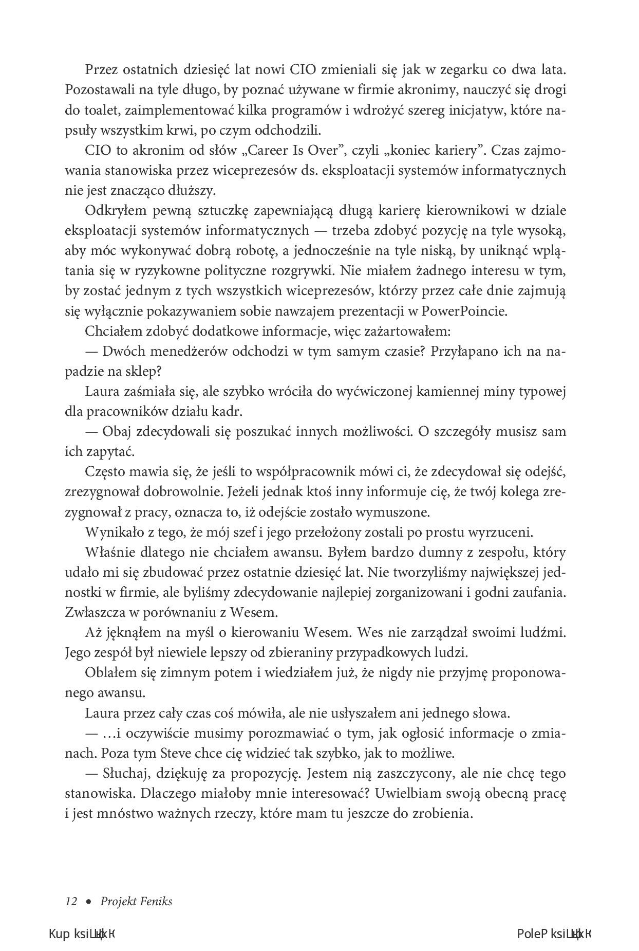 Fragment „Projekt Feniks. Powieść o IT, modelu DevOps i o tym, jak pomóc firmie w odniesieniu sukcesu. Wydanie V - jubileuszowe” — strona 6 z 14
