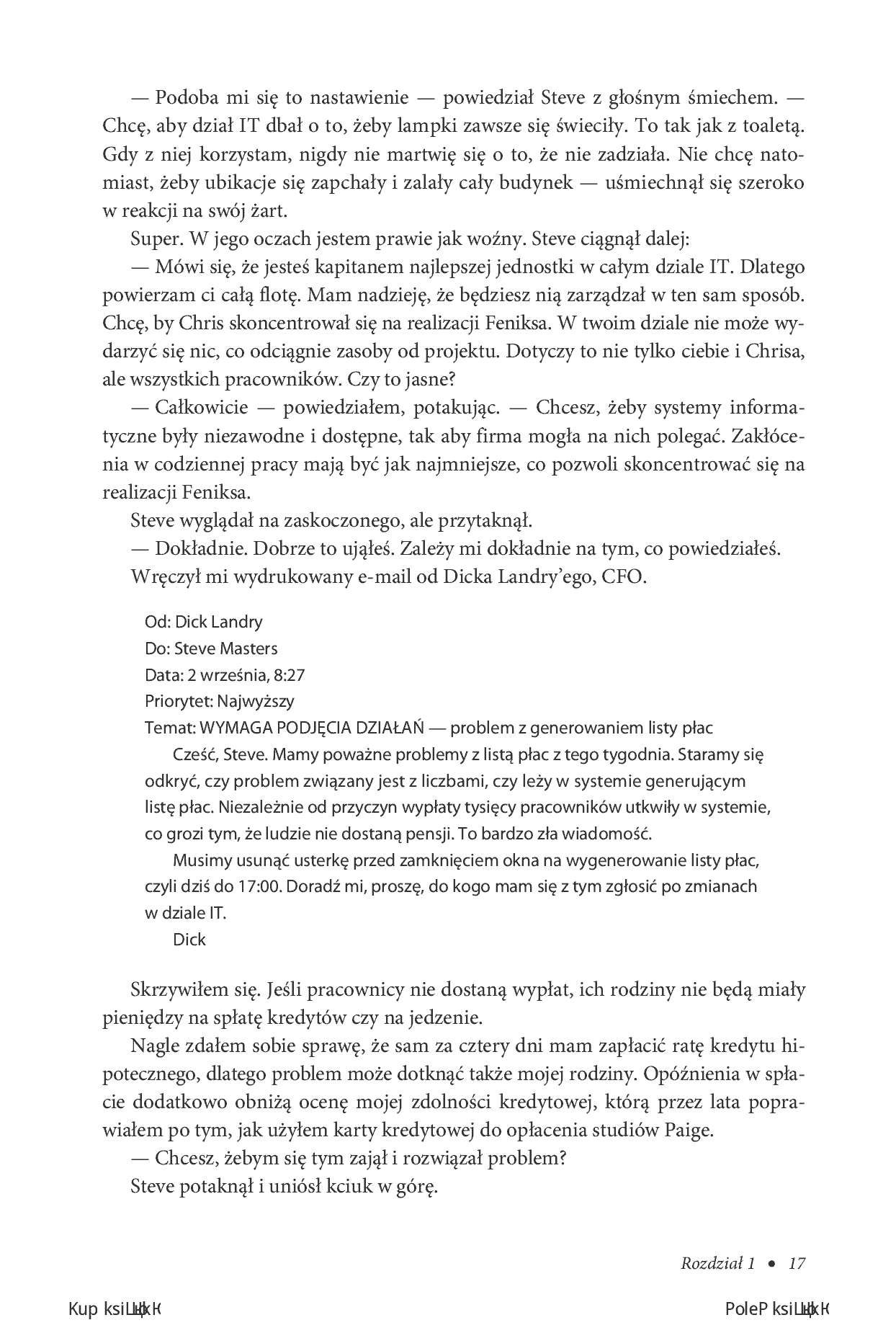 Fragment „Projekt Feniks. Powieść o IT, modelu DevOps i o tym, jak pomóc firmie w odniesieniu sukcesu. Wydanie V - jubileuszowe” — strona 11 z 14