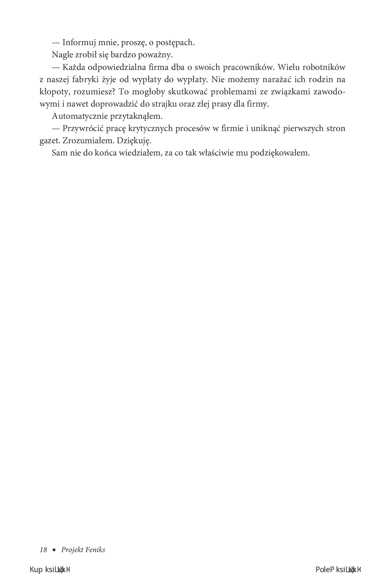 Fragment „Projekt Feniks. Powieść o IT, modelu DevOps i o tym, jak pomóc firmie w odniesieniu sukcesu. Wydanie V - jubileuszowe” — strona 12 z 14