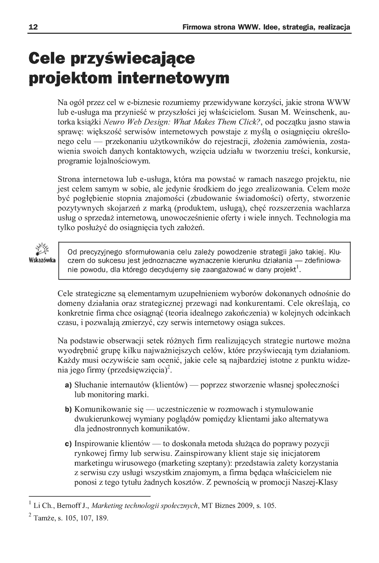 Fragment „Firmowa strona WWW. Idee, strategia, realizacja” — strona 6 z 21