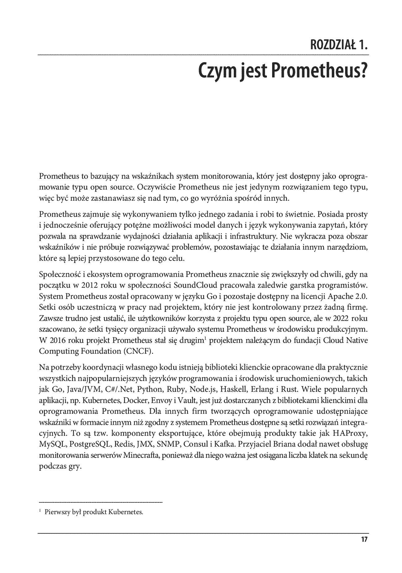 Fragment „Prometheus w pełnej gotowości. Jak monitorować pracę infrastruktury i wydajność działania aplikacji. Wydanie II” — strona 11 z 30