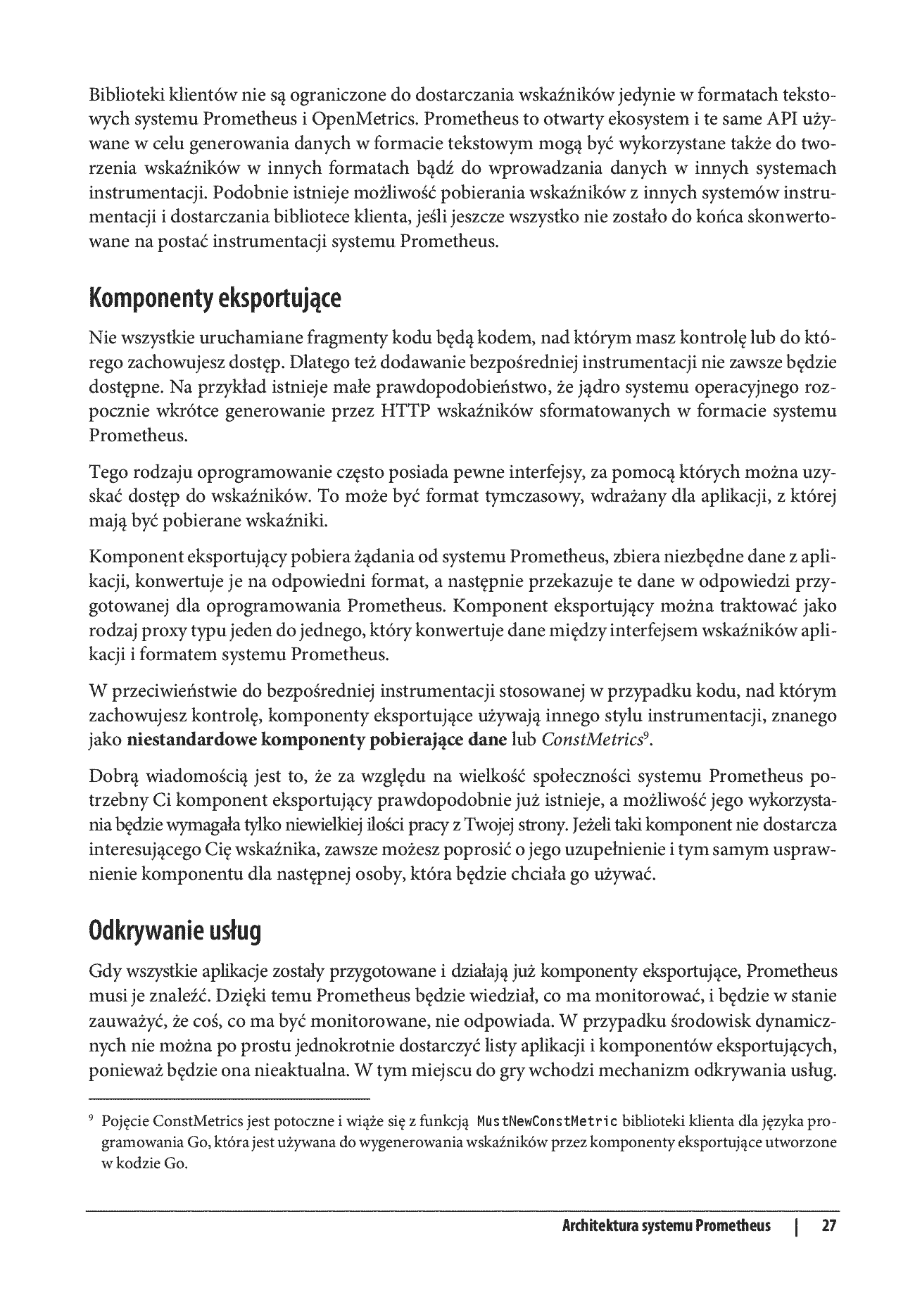 Fragment „Prometheus w pełnej gotowości. Jak monitorować pracę infrastruktury i wydajność działania aplikacji. Wydanie II” — strona 21 z 30