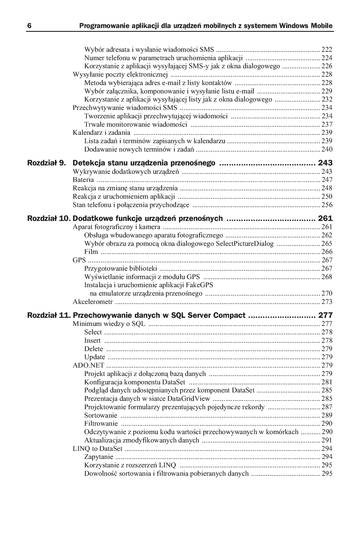 Fragment „Programowanie aplikacji dla urządzeń mobilnych z systemem Windows Mobile” — strona 6 z 30