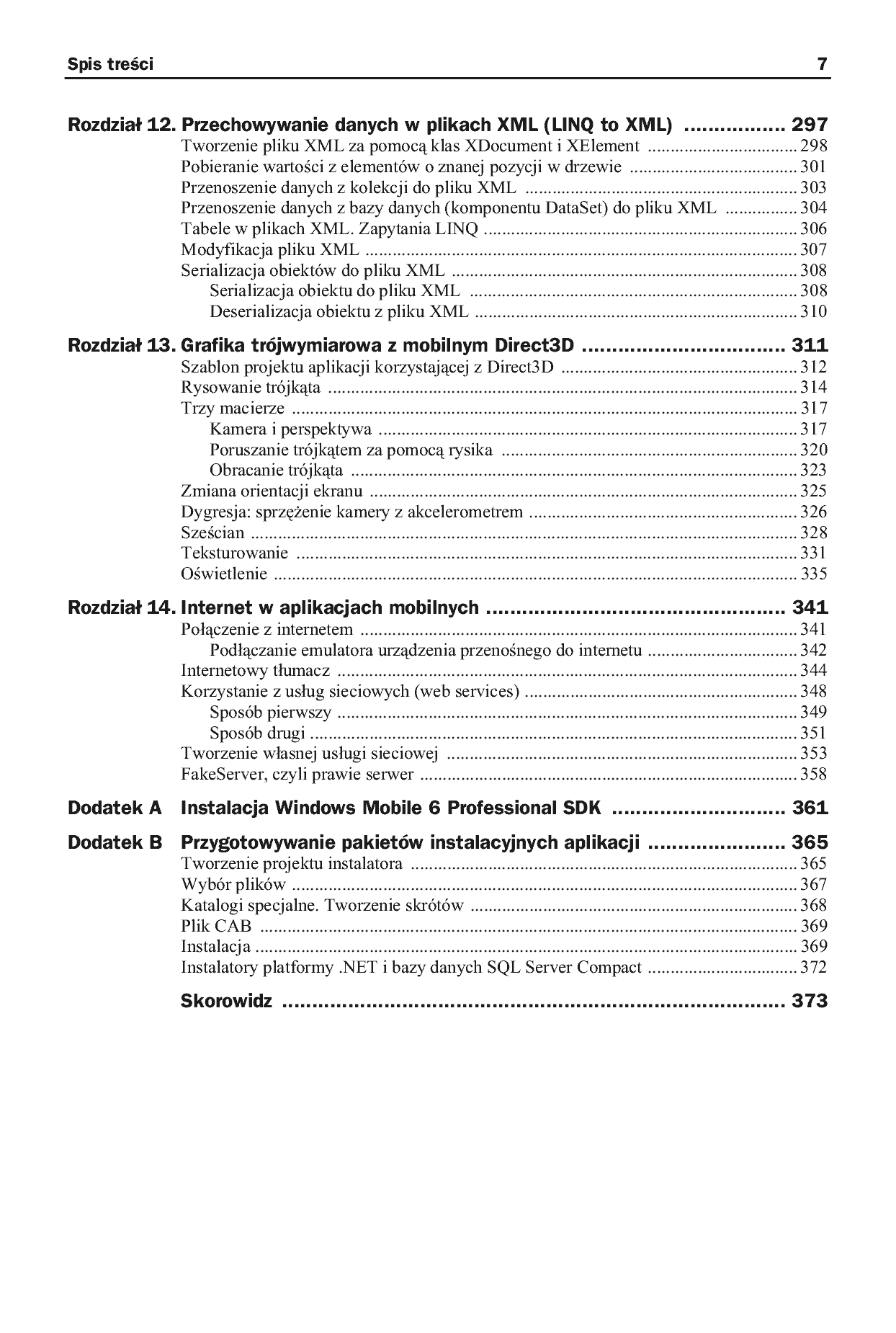 Fragment „Programowanie aplikacji dla urządzeń mobilnych z systemem Windows Mobile” — strona 7 z 30