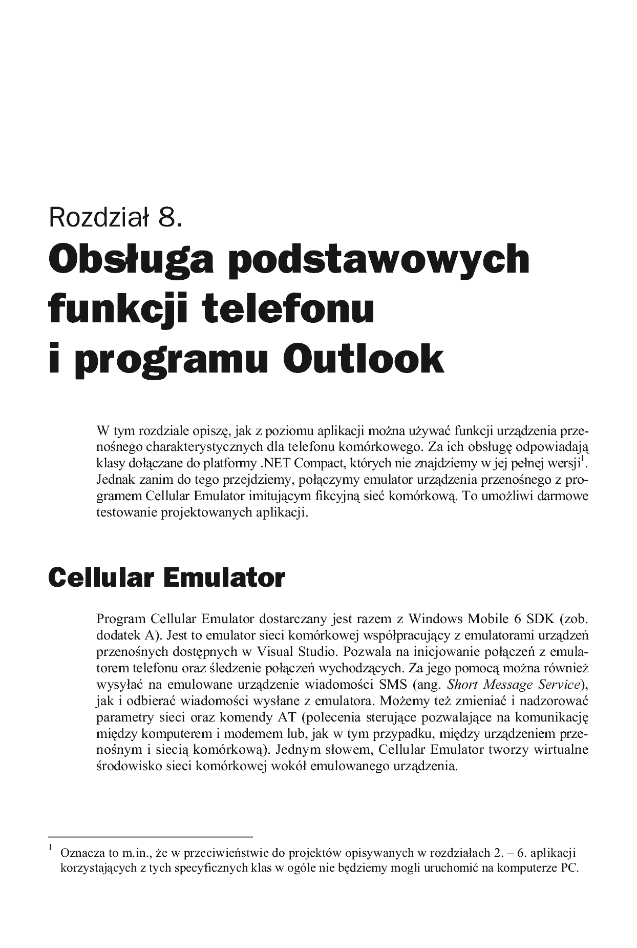 Fragment „Programowanie aplikacji dla urządzeń mobilnych z systemem Windows Mobile” — strona 8 z 30