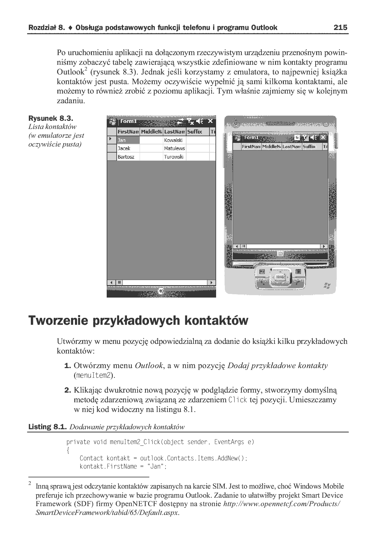 Fragment „Programowanie aplikacji dla urządzeń mobilnych z systemem Windows Mobile” — strona 12 z 30