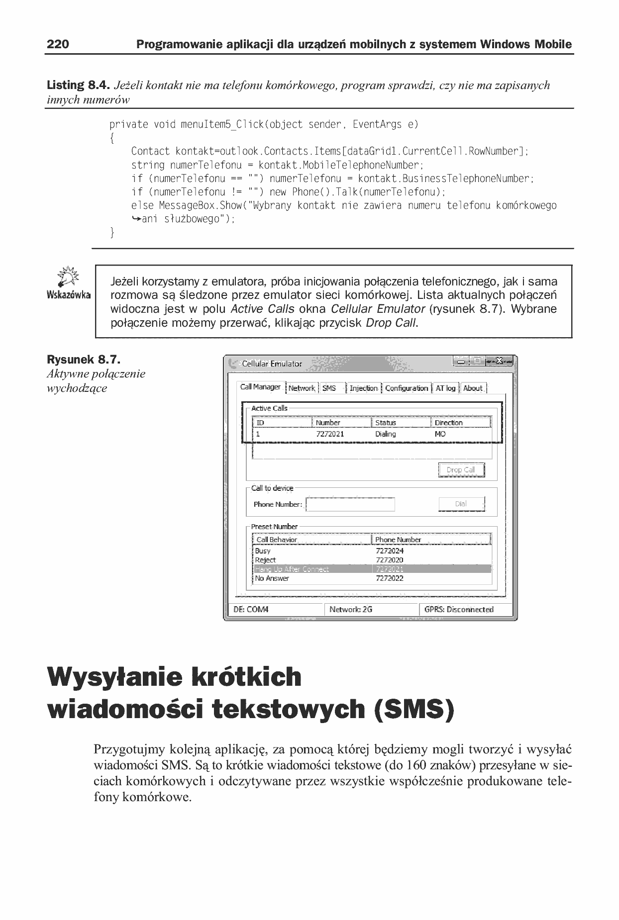 Fragment „Programowanie aplikacji dla urządzeń mobilnych z systemem Windows Mobile” — strona 17 z 30