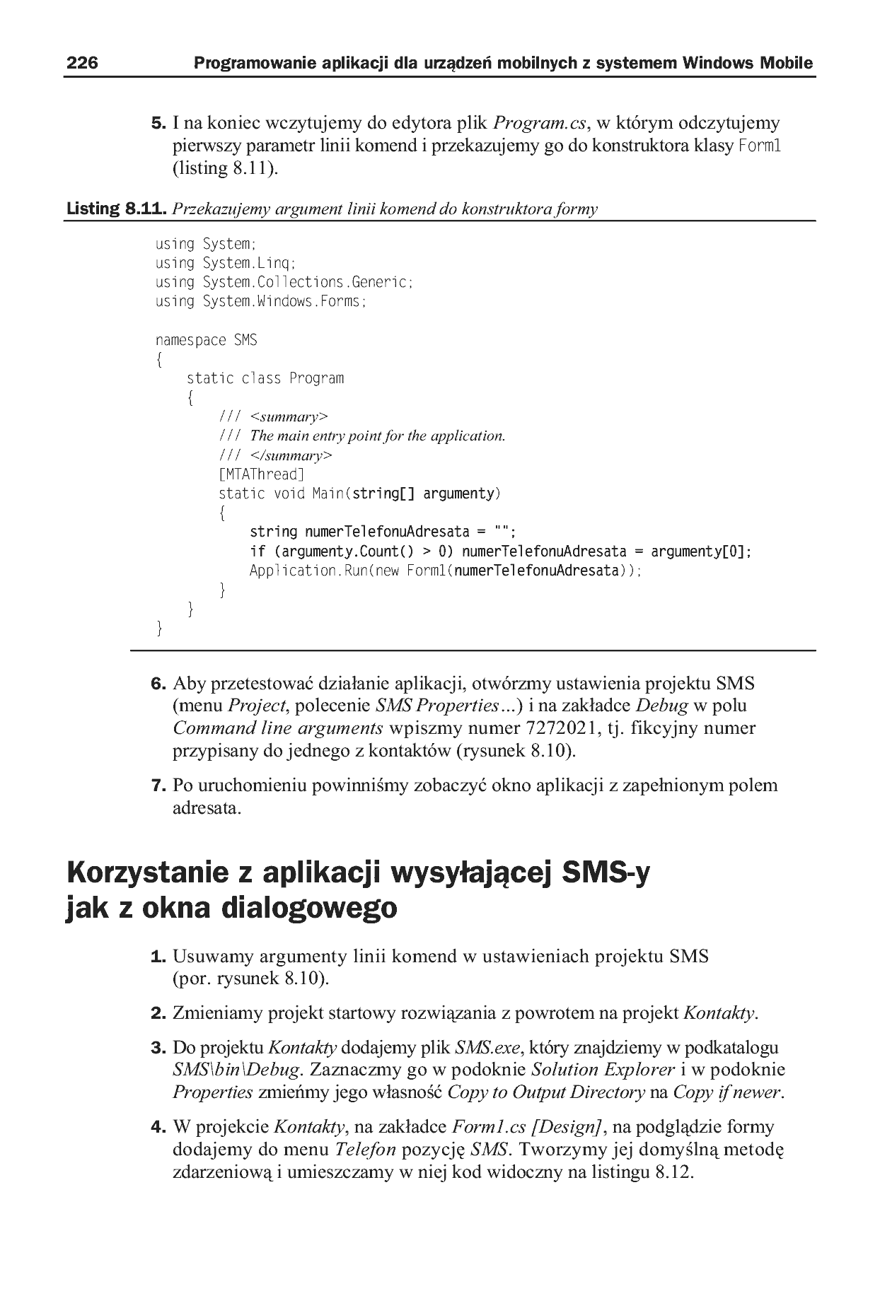Fragment „Programowanie aplikacji dla urządzeń mobilnych z systemem Windows Mobile” — strona 23 z 30