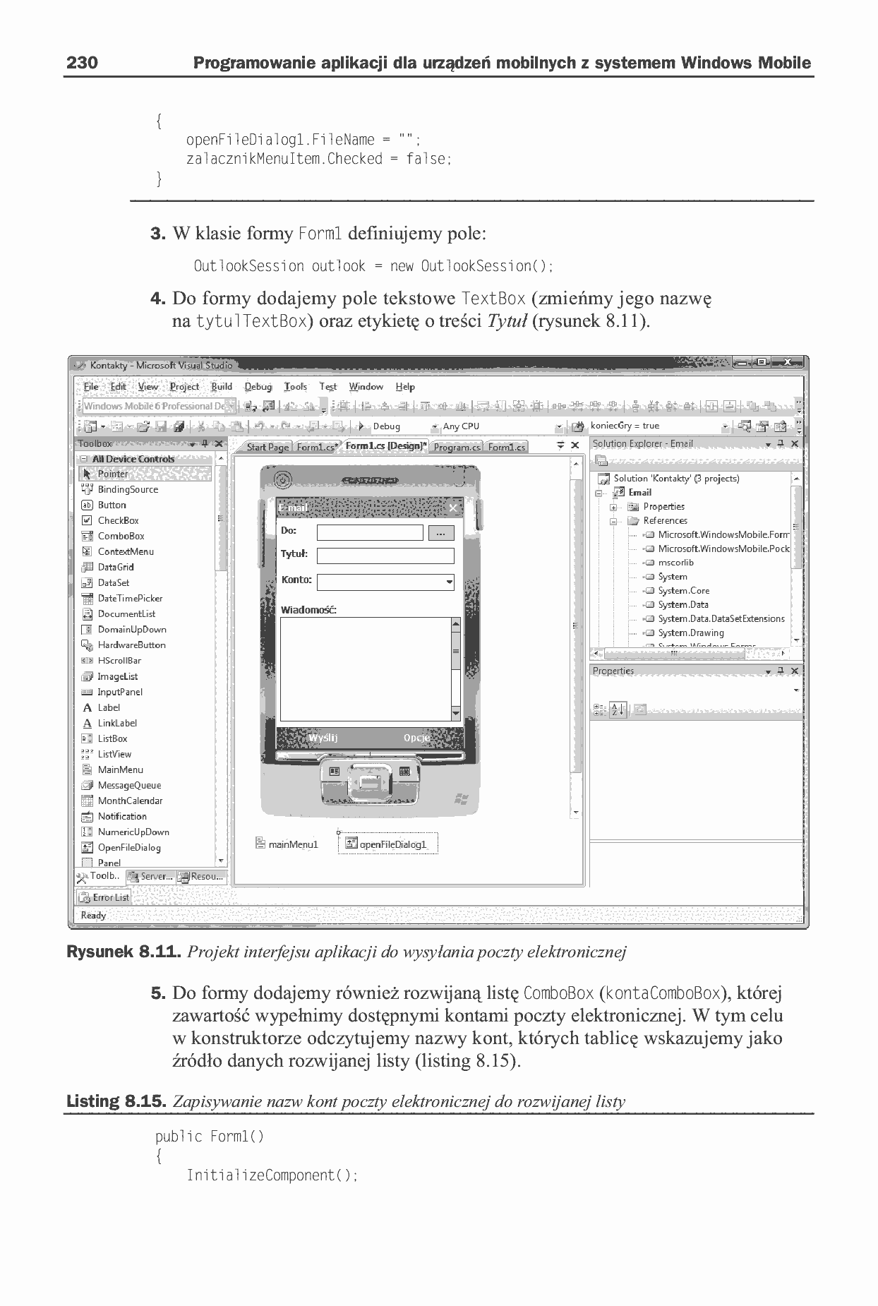 Fragment „Programowanie aplikacji dla urządzeń mobilnych z systemem Windows Mobile” — strona 27 z 30