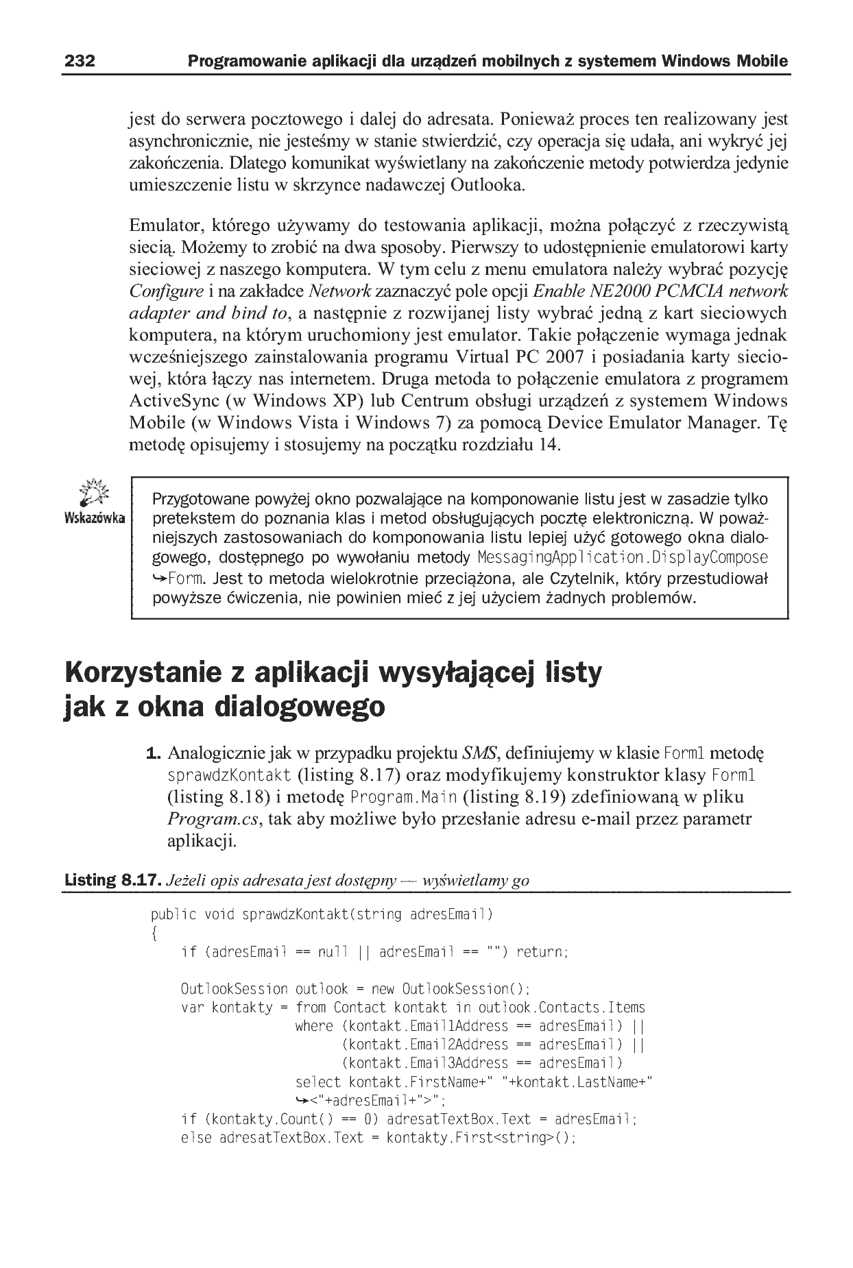 Fragment „Programowanie aplikacji dla urządzeń mobilnych z systemem Windows Mobile” — strona 29 z 30