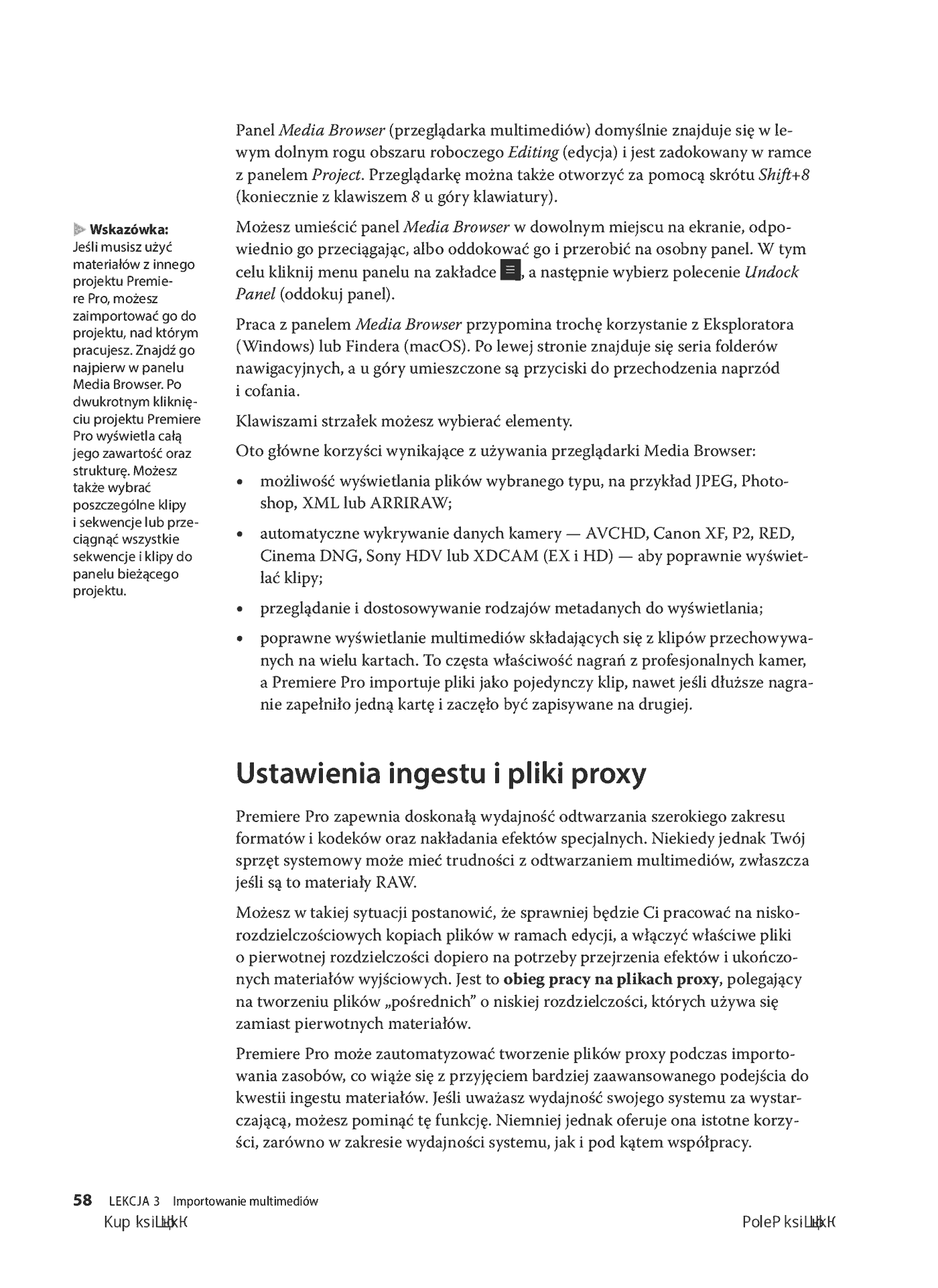Fragment „Adobe Premiere Pro CC. Oficjalny podręcznik. Wydanie II” — strona 13 z 30