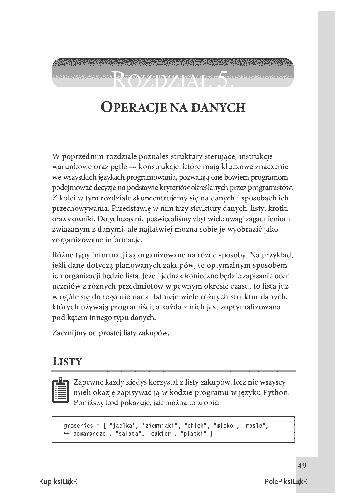Fragment „Programowanie dla początkujących” — strona 5 z 18