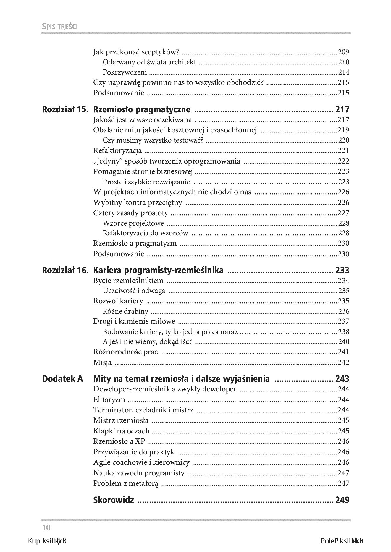 Fragment „Software Craftsman. Profesjonalizm, czysty kod i techniczna perfekcja” — strona 8 z 28