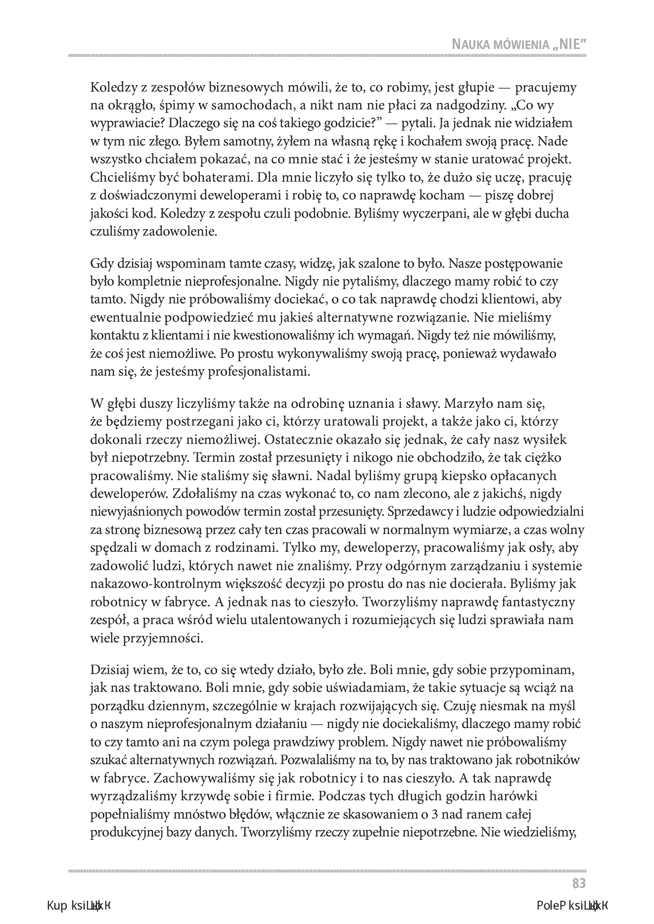 Fragment „Software Craftsman. Profesjonalizm, czysty kod i techniczna perfekcja” — strona 11 z 28