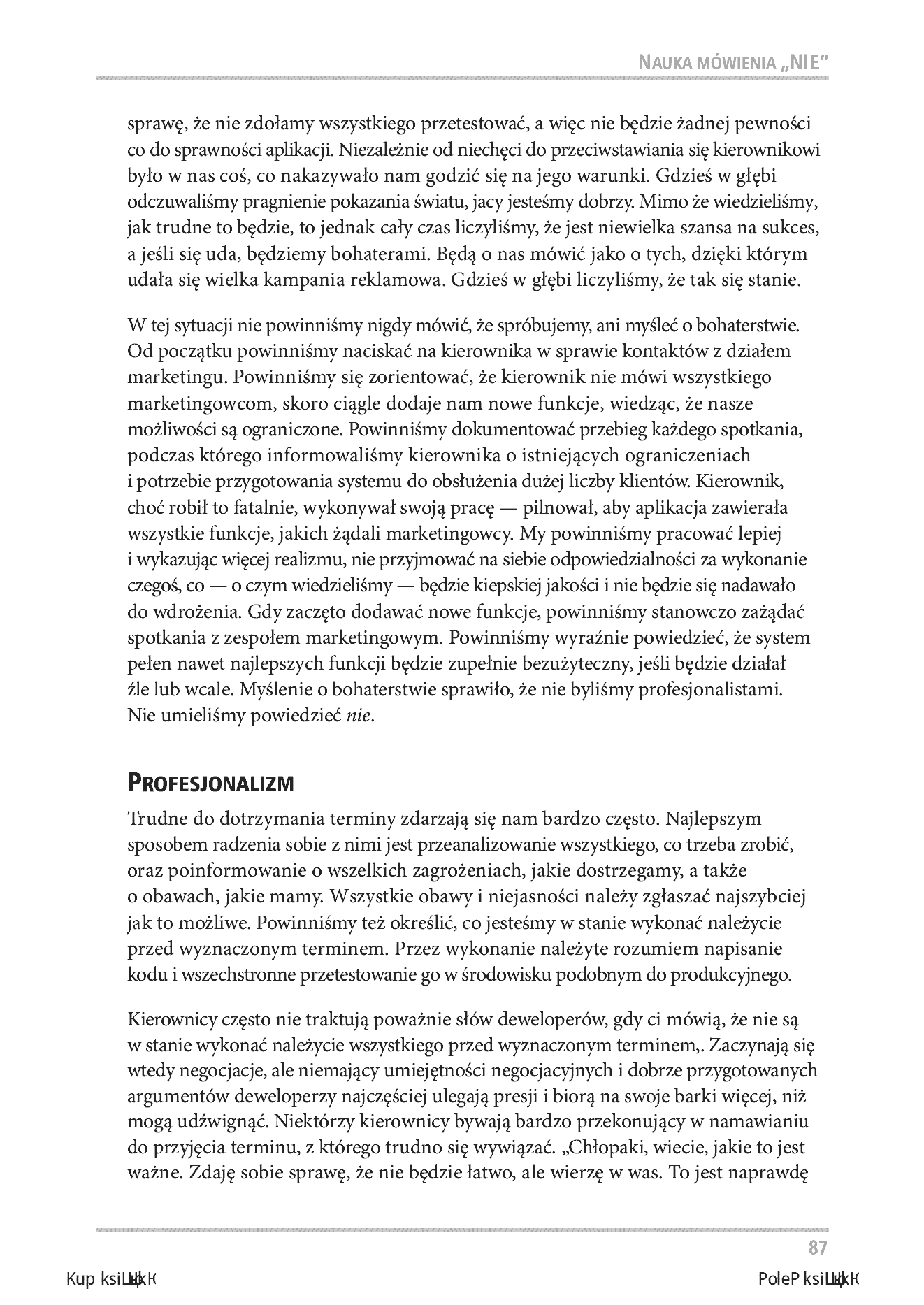 Fragment „Software Craftsman. Profesjonalizm, czysty kod i techniczna perfekcja” — strona 15 z 28