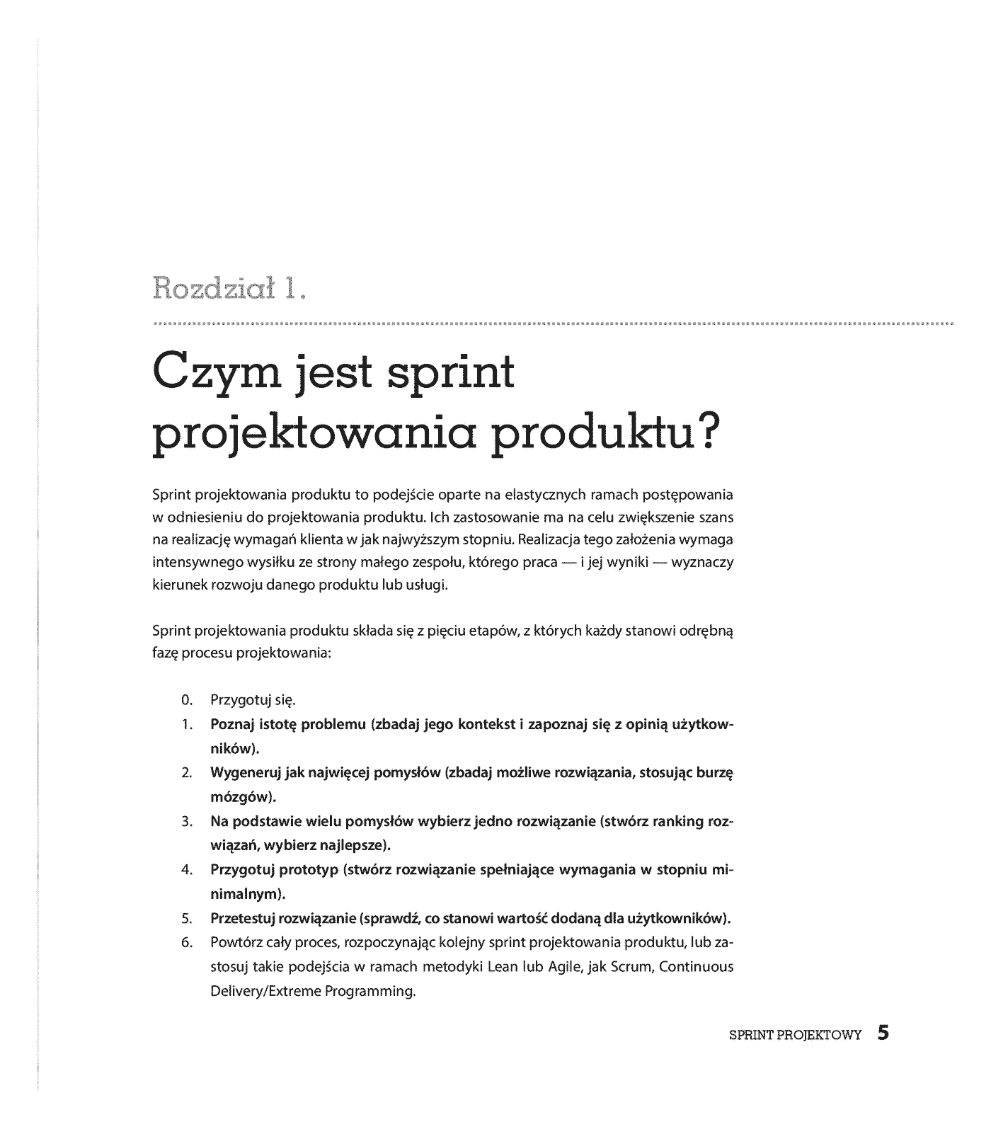 Fragment „Sprint projektowy. Tworzenie produktów cyfrowych” — strona 5 z 22