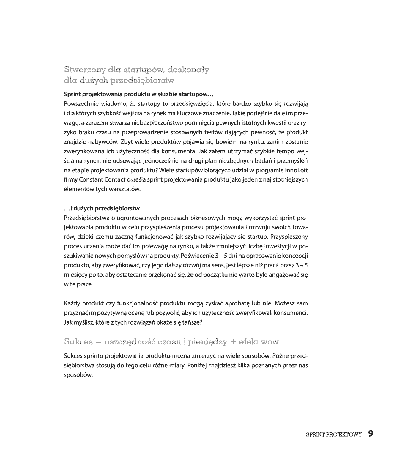 Fragment „Sprint projektowy. Tworzenie produktów cyfrowych” — strona 9 z 22