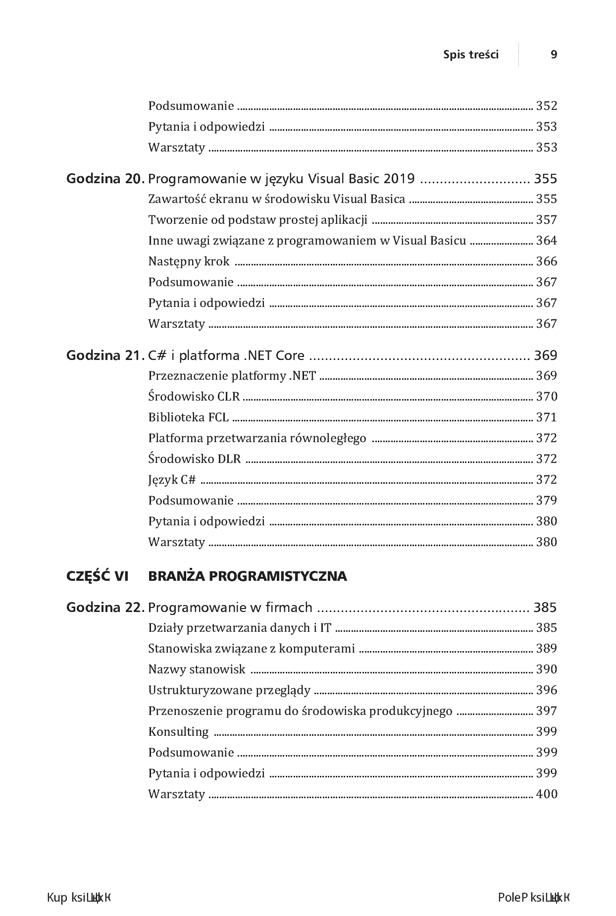 Fragment „Programowanie dla początkujących w 24 godziny. Wydanie IV” — strona 9 z 30