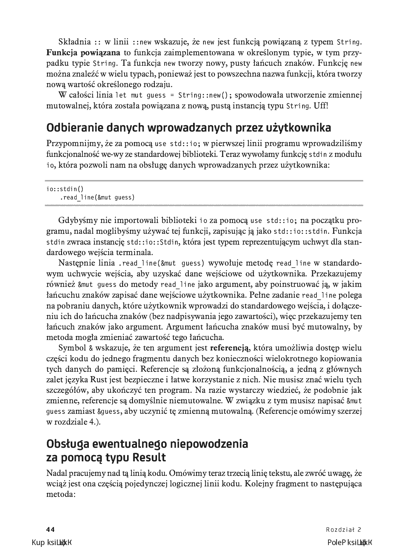 Fragment „Programowanie w języku Rust. Oficjalny podręcznik. Wydanie II” — strona 18 z 30