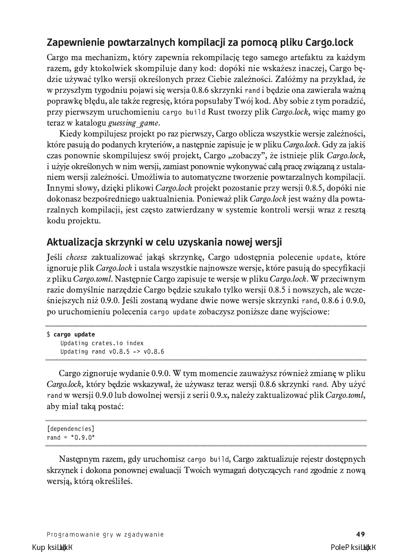 Fragment „Programowanie w języku Rust. Oficjalny podręcznik. Wydanie II” — strona 23 z 30