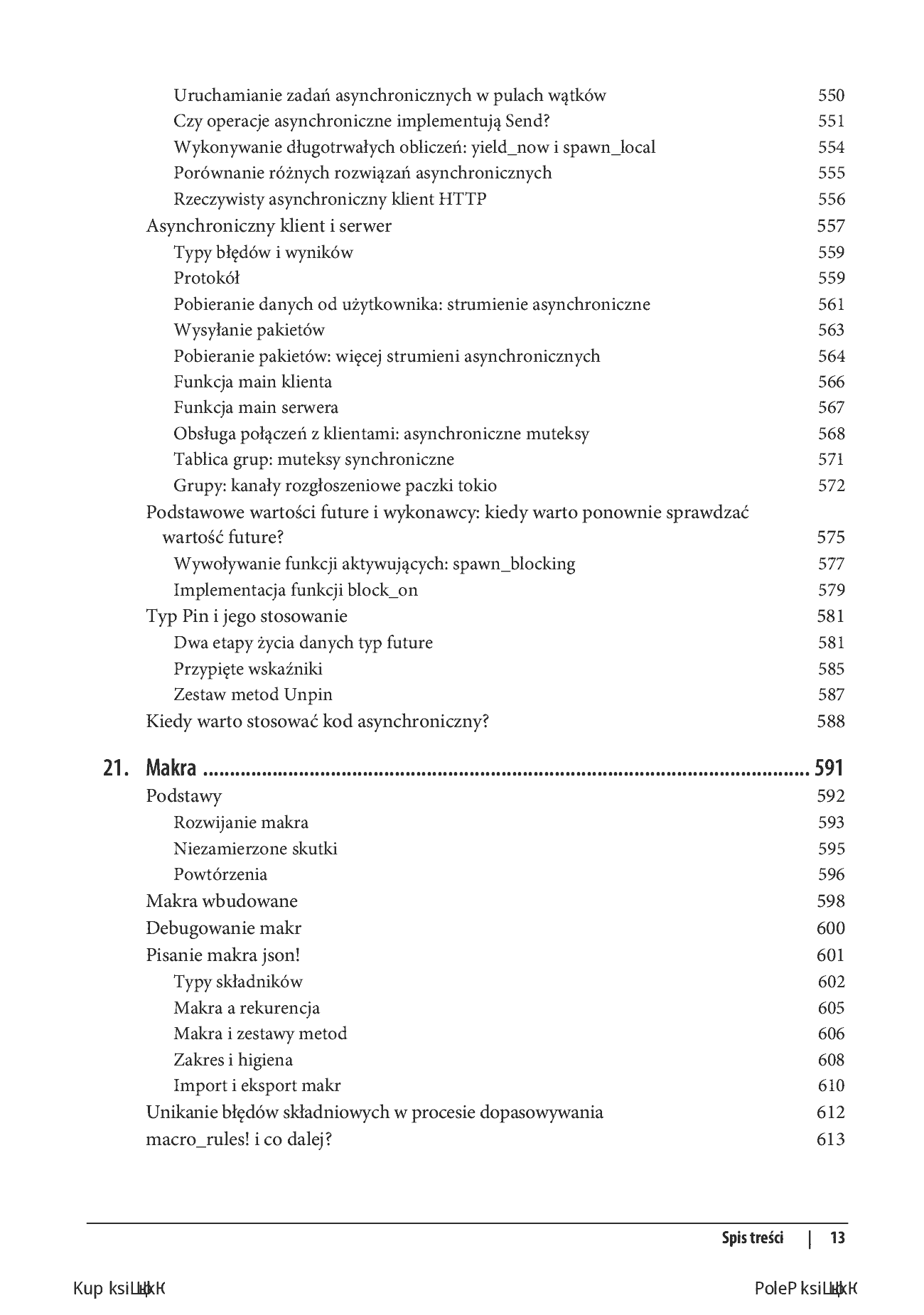 Fragment „Programowanie w języku Rust. Wydajność i bezpieczeństwo. Wydanie II” — strona 13 z 30
