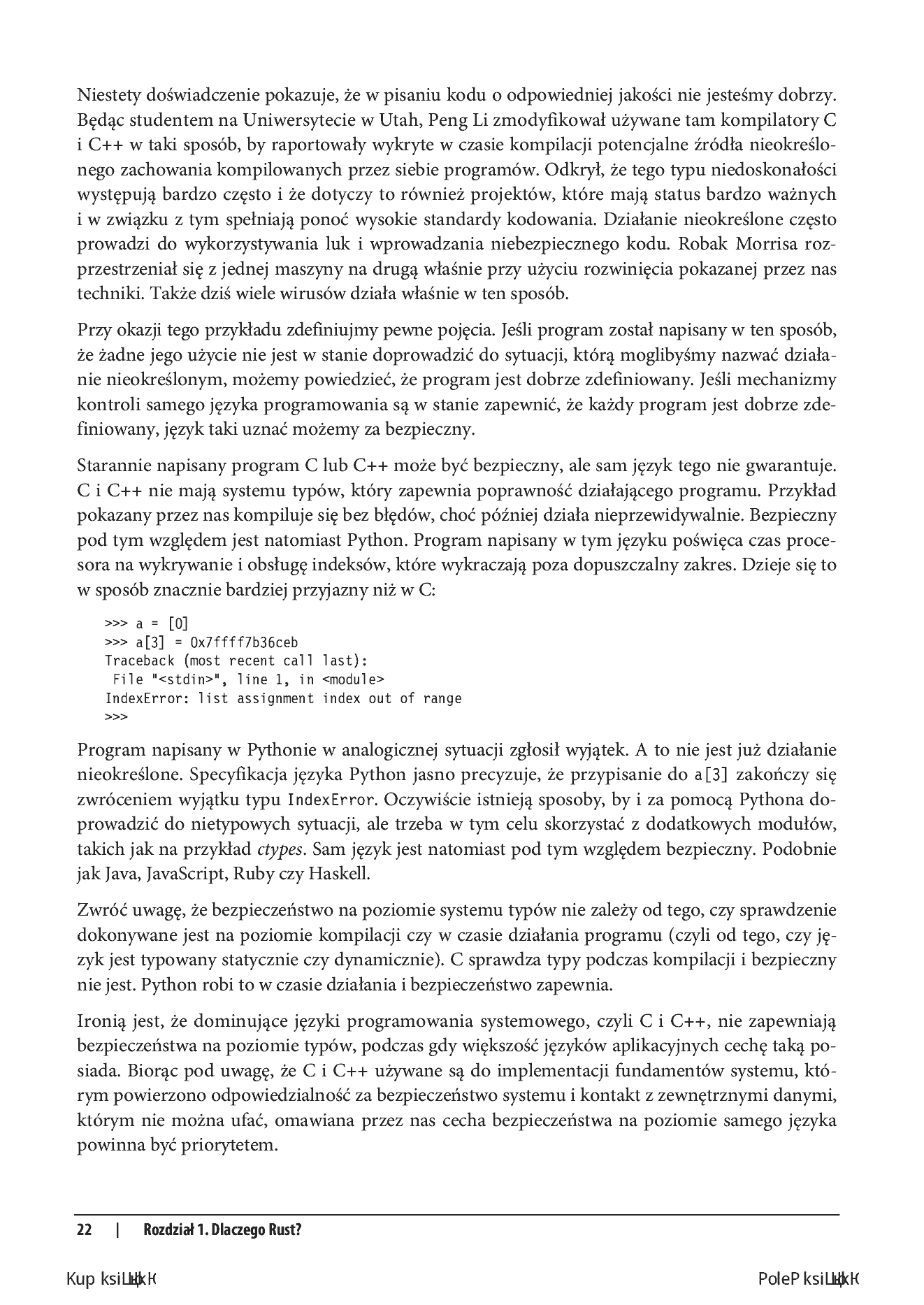 Fragment „Programowanie w języku Rust. Wydajność i bezpieczeństwo” — strona 18 z 28