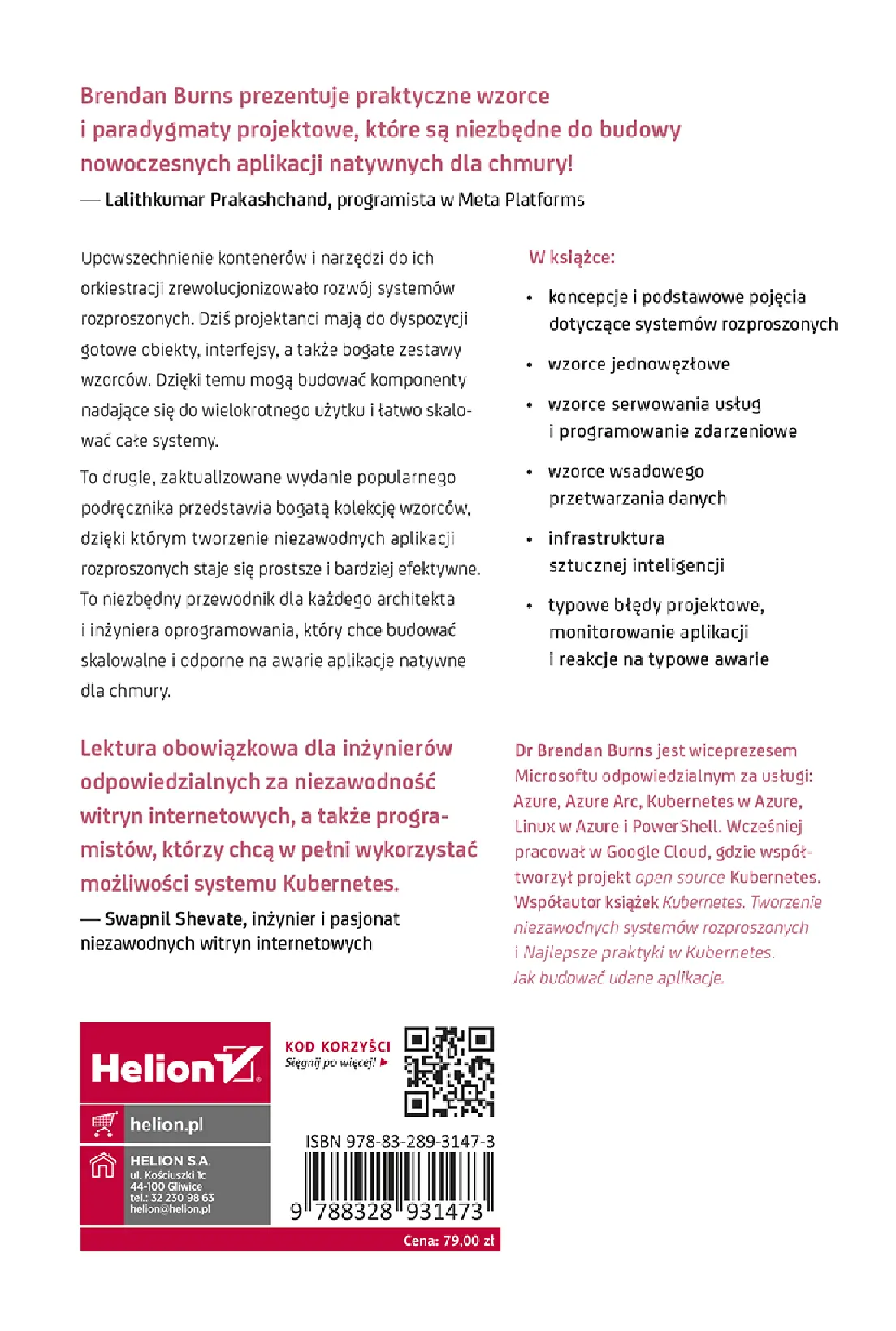 Fragment „Projektowanie systemów rozproszonych. Wzorce i paradygmaty dla skalowalnych, niezawodnych usług z wykorzystaniem Kubernetesa. Wydanie II” — strona 24 z 24