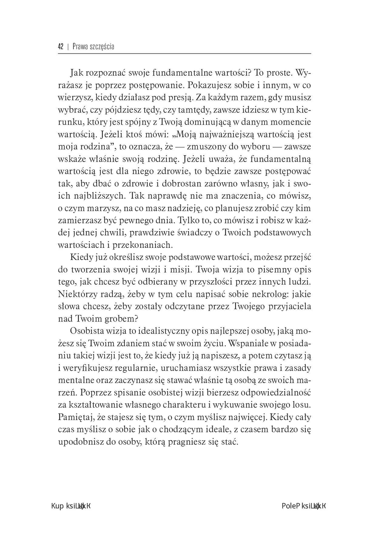 Fragment „Prawa szczęścia. Niezawodny system zapewniania sobie sukcesu” — strona 16 z 26