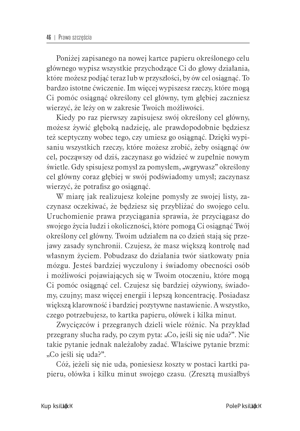Fragment „Prawa szczęścia. Niezawodny system zapewniania sobie sukcesu” — strona 20 z 26