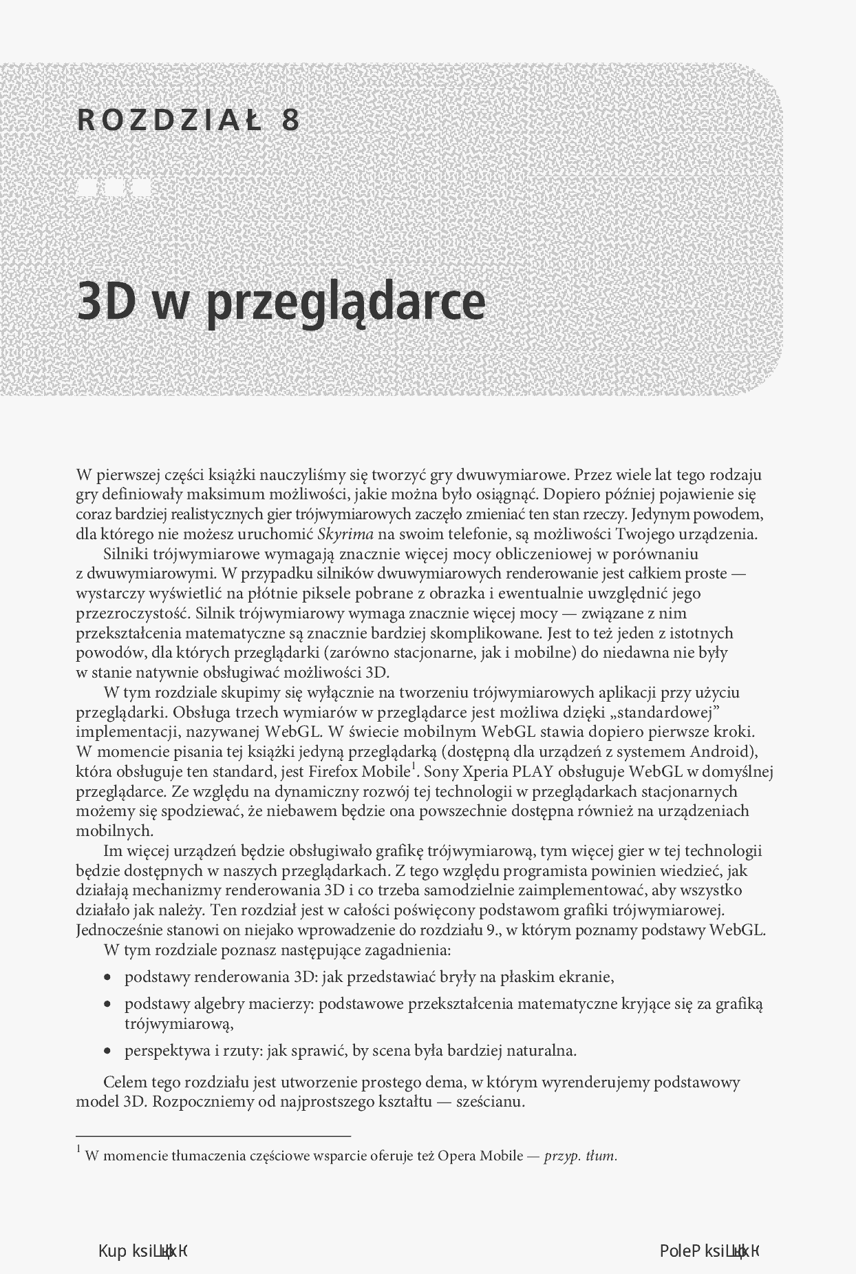 Fragment „Profesjonalne tworzenie gier internetowych dla systemu Android w językach HTML5, CSS3 i JavaScript” — strona 11 z 30
