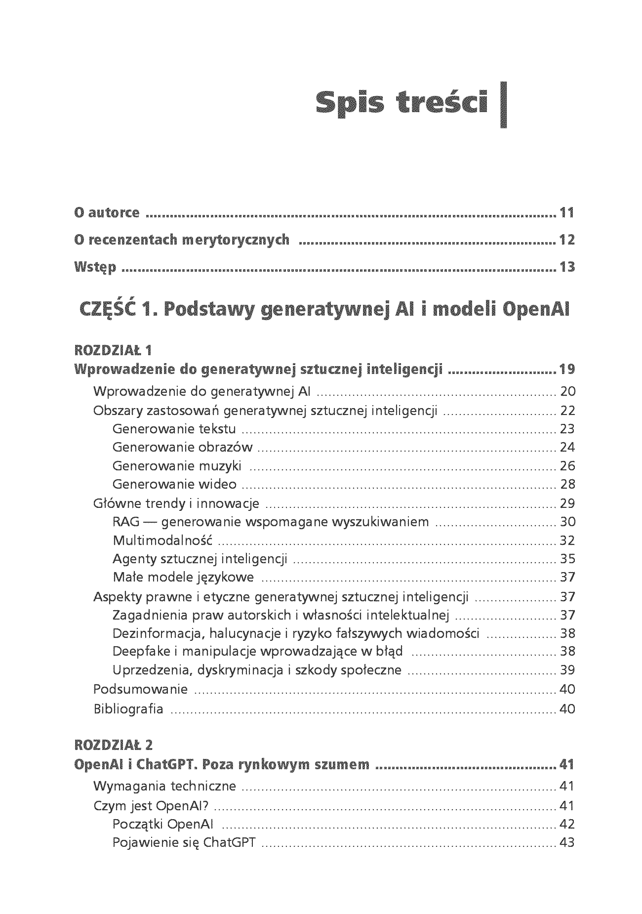 Fragment „Praktyczne zastosowania generatywnej AI i ChatGPT. Wykorzystaj potencjał inżynierii promptów z technologiami OpenAI dla zwiększenia produktywności i kreatywności. Wydanie II” — strona 3 z 30
