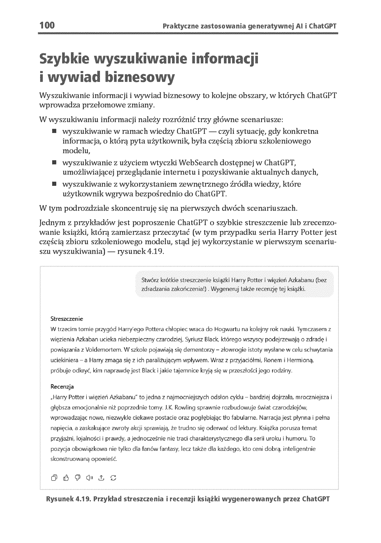 Fragment „Praktyczne zastosowania generatywnej AI i ChatGPT. Wykorzystaj potencjał inżynierii promptów z technologiami OpenAI dla zwiększenia produktywności i kreatywności. Wydanie II” — strona 26 z 30